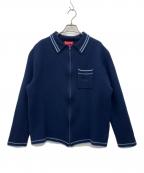 SUPREMEシュプリーム）の古着「ニットジャケット」｜ネイビー