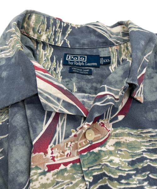 POLO RALPH LAUREN（ポロ・ラルフローレン）POLO RALPH LAUREN (ポロ・ラルフローレン) 半袖シャツ スカイブルー サイズ:XXLの古着・服飾アイテム