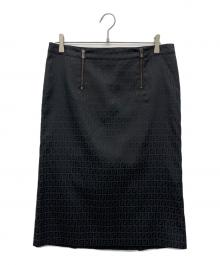 FENDI（フェンディ）の古着「ひざ丈スカート」｜ブラック