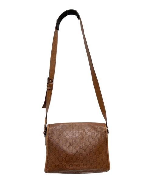 GUCCI（グッチ）GUCCI (グッチ) メッセンジャーバッグ ブラウンの古着・服飾アイテム