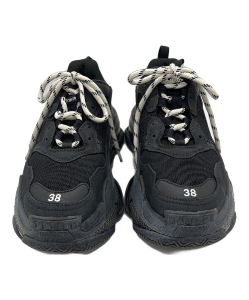 BALENCIAGA（バレンシアガ）BALENCIAGA (バレンシアガ) TRIPLE S ブラック サイズ:25の古着・服飾アイテム