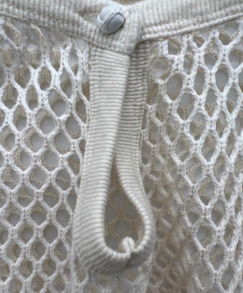 Acka.（エーシーケーエー）Acka. (エーシーケーエー) レース切替メッシュニット ベージュ サイズ:Freeの古着・服飾アイテム