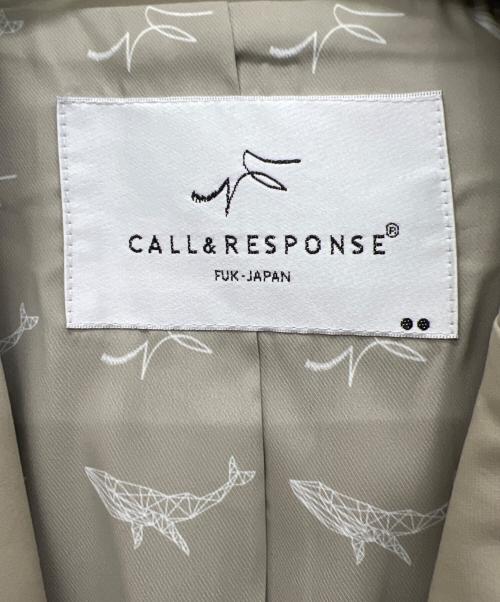 CALL&RESPONSE（コールアンドレスポンス）CALL&RESPONSE (コールアンドレスポンス) テーラードジャケット ベージュ サイズ:不明の古着・服飾アイテム