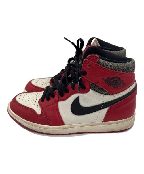 NIKE（ナイキ）NIKE (ナイキ) AIR JORDAN 1 RETRO HIGH OG レッド サイズ:25の古着・服飾アイテム