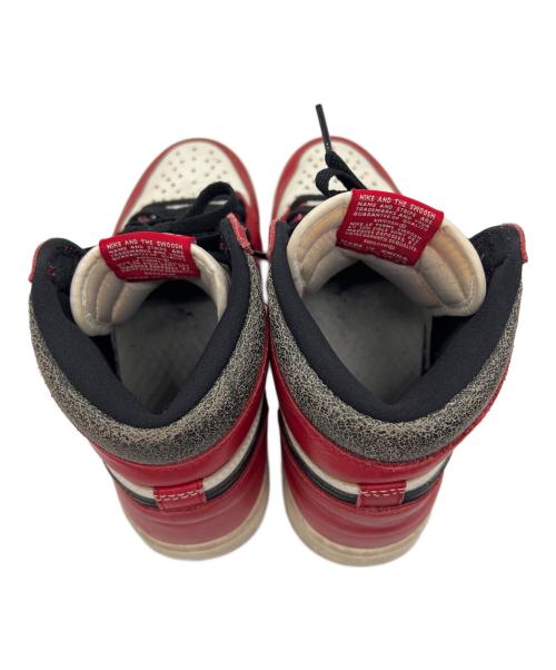 NIKE（ナイキ）NIKE (ナイキ) AIR JORDAN 1 RETRO HIGH OG レッド サイズ:25の古着・服飾アイテム