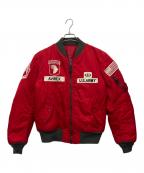 Schottショット）の古着「スタジャン」｜レッド×ブラック