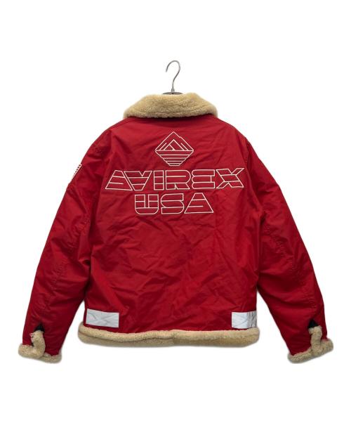 AVIREX（アヴィレックス）AVIREX (アヴィレックス) MA-1ジャケット レッド サイズ:Lの古着・服飾アイテム