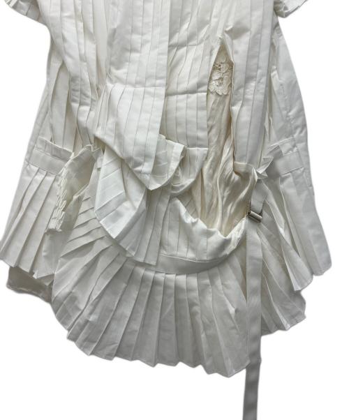 sacai（サカイ）sacai (サカイ) 半袖ブラウス ホワイト サイズ:1の古着・服飾アイテム