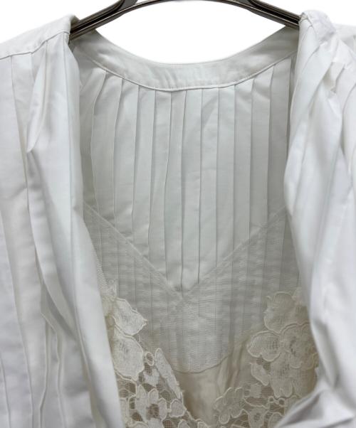 sacai（サカイ）sacai (サカイ) 半袖ブラウス ホワイト サイズ:1の古着・服飾アイテム