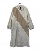HUGO BOSS×RUSSELL ATHLETICヒューゴ ボス×ラッセルアスレチック）の古着「ステンカラーコート」｜ベージュ