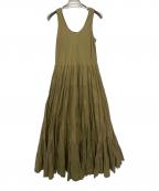 MARIHAマリハ）の古着「草原の虹のドレス　ノースリーブワンピース」｜オリーブ