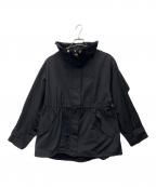 Emma Taylorエマテイラー）の古着「オーバースタンドカラードロストブルゾン」｜ブラック