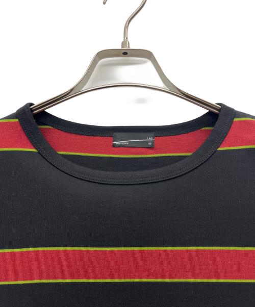 LAD MUSICIAN（ラッドミュージシャン）LAD MUSICIAN (ラッドミュージシャン) 長袖カットソー ブラック×レッド サイズ:42の古着・服飾アイテム