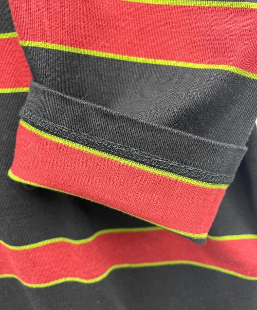 LAD MUSICIAN（ラッドミュージシャン）LAD MUSICIAN (ラッドミュージシャン) 長袖カットソー ブラック×レッド サイズ:42の古着・服飾アイテム