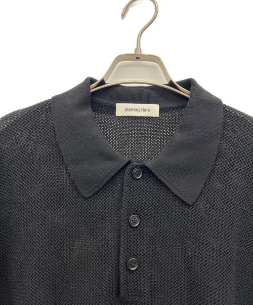MONKEY TIME（モンキータイム）MONKEY TIME (モンキータイム) ポロシャツ ブラック サイズ:Mの古着・服飾アイテム