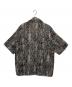 Needles (ニードルズ) 半袖シャツ ブラック×ブラウン サイズ:L：9000円