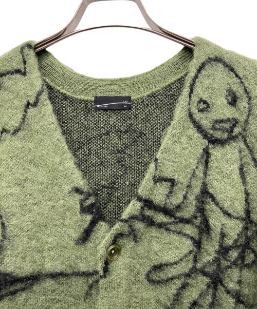 LAD MUSICIAN（ラッドミュージシャン）LAD MUSICIAN (ラッドミュージシャン) 厚手カーディガン グリーン サイズ:44の古着・服飾アイテム