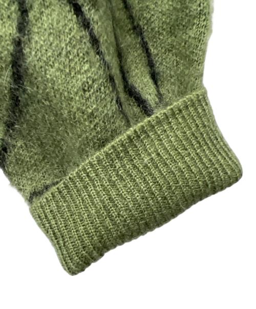 LAD MUSICIAN（ラッドミュージシャン）LAD MUSICIAN (ラッドミュージシャン) 厚手カーディガン グリーン サイズ:44の古着・服飾アイテム