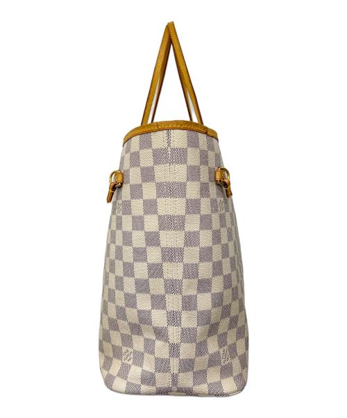 LOUIS VUITTON（ルイ ヴィトン）LOUIS VUITTON (ルイ ヴィトン) トートバッグ ネヴァーフルMM ダミエ・アズール ベージュ×ブラウンの古着・服飾アイテム