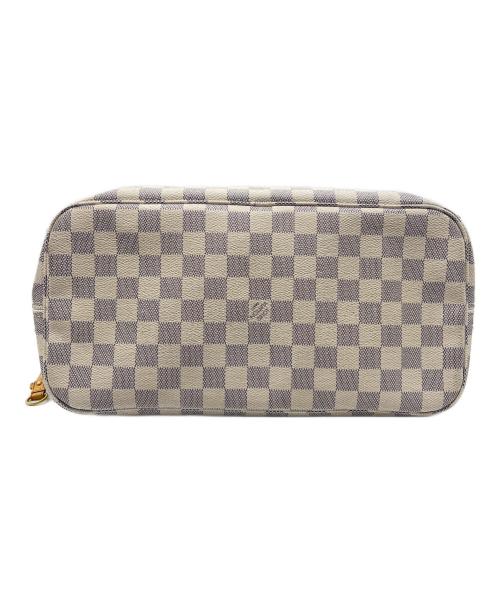 LOUIS VUITTON（ルイ ヴィトン）LOUIS VUITTON (ルイ ヴィトン) トートバッグ ネヴァーフルMM ダミエ・アズール ベージュ×ブラウンの古着・服飾アイテム