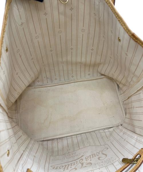 LOUIS VUITTON（ルイ ヴィトン）LOUIS VUITTON (ルイ ヴィトン) トートバッグ ネヴァーフルMM ダミエ・アズール ベージュ×ブラウンの古着・服飾アイテム