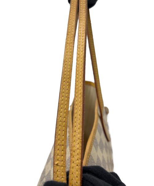 LOUIS VUITTON（ルイ ヴィトン）LOUIS VUITTON (ルイ ヴィトン) トートバッグ ネヴァーフルMM ダミエ・アズール ベージュ×ブラウンの古着・服飾アイテム