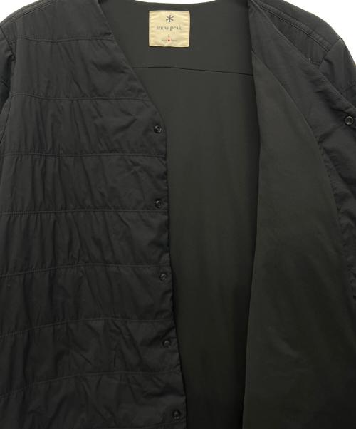 Snow peak（スノーピーク）Snow peak (スノーピーク) フレキシブルインサレーテッドカーディガン ブラック サイズ:Lの古着・服飾アイテム