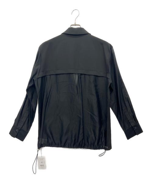 NEUTRAL USUAL STYLE（ヌース）NEUTRAL USUAL STYLE (ヌース) シャツドッキングオーバージャケット ブラック サイズ:38 未使用品の古着・服飾アイテム
