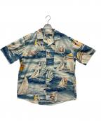 POLO RALPH LAURENポロ・ラルフローレン）の古着「半袖シャツ」｜ブルー×ベージュ