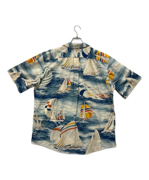 POLO RALPH LAUREN（ポロ・ラルフローレン）POLO RALPH LAUREN (ポロ・ラルフローレン) 半袖シャツ ブルー×ベージュ サイズ:Lの古着・服飾アイテム