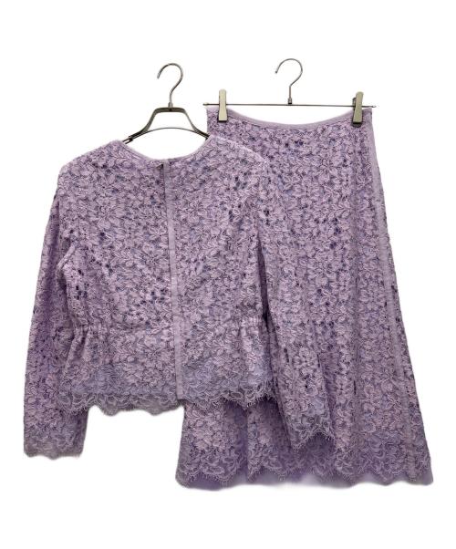 ADORE（アドーア）ADORE (アドーア) レースセットアップ パープル サイズ:38の古着・服飾アイテム