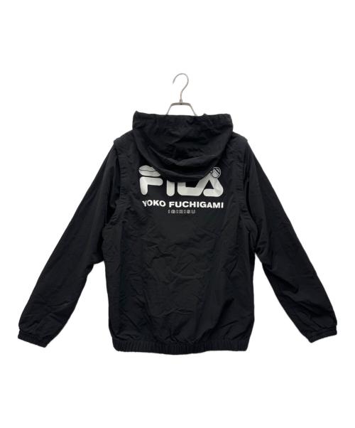 FILA（フィラ）FILA (フィラ) YOKO FUCHIGAMI (ヨーコフチガミ) ナイロンジャケット ブラック サイズ:Mの古着・服飾アイテム