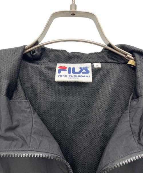 FILA（フィラ）FILA (フィラ) YOKO FUCHIGAMI (ヨーコフチガミ) ナイロンジャケット ブラック サイズ:Mの古着・服飾アイテム