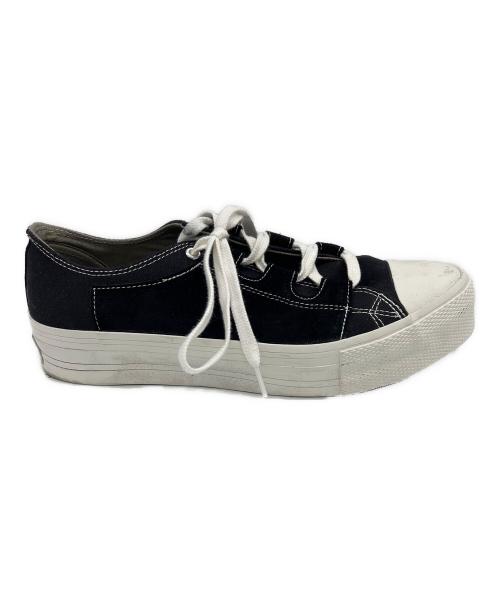 Needles（ニードルズ）Needles (ニードルズ) アシンメトリックギリースニーカー ブラック サイズ:9の古着・服飾アイテム