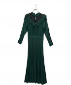 HER LIP TOハーリップトゥ）の古着「長袖ワンピース」｜グリーン