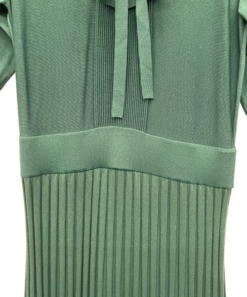 HER LIP TO（ハーリップトゥ）HER LIP TO (ハーリップトゥ) 長袖ワンピース グリーン サイズ:Mの古着・服飾アイテム