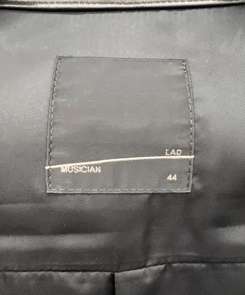 LAD MUSICIAN（ラッドミュージシャン）LAD MUSICIAN (ラッドミュージシャン) レザージャケット ブラック サイズ:44の古着・服飾アイテム