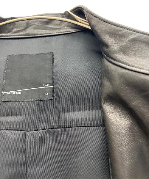 LAD MUSICIAN（ラッドミュージシャン）LAD MUSICIAN (ラッドミュージシャン) レザージャケット ブラック サイズ:44の古着・服飾アイテム