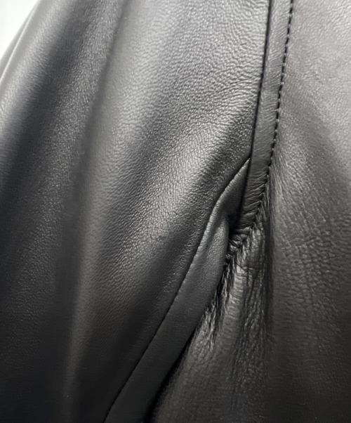 LITHIUM HOMME（リチウムオム・ファム）LITHIUM HOMME (リチウムオム・ファム) LAMB LEATHER W-RIDERS ブラック サイズ:46の古着・服飾アイテム