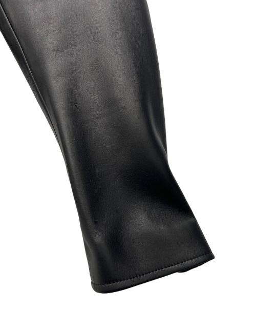 LITHIUM HOMME（リチウムオム・ファム）LITHIUM HOMME (リチウムオム・ファム) LAMB LEATHER W-RIDERS ブラック サイズ:46の古着・服飾アイテム