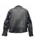 LITHIUM HOMME (リチウムオム・ファム) LAMB LEATHER W-RIDERS ブラック サイズ:46：50000円