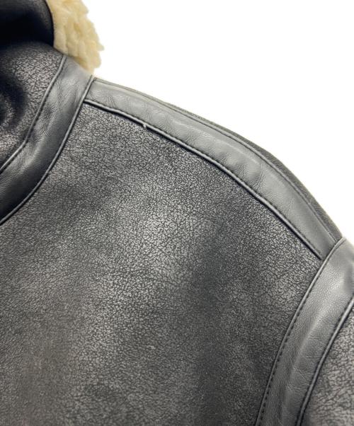 UNGRID（アングリッド）UNGRID (アングリッド) フェイクムートンボアブルゾン ブラック サイズ:Mの古着・服飾アイテム