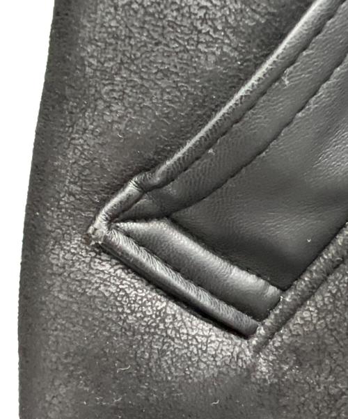 UNGRID（アングリッド）UNGRID (アングリッド) フェイクムートンボアブルゾン ブラック サイズ:Mの古着・服飾アイテム