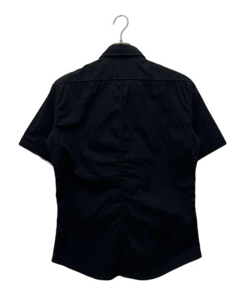 BURBERRY BLACK LABEL（バーバリーブラックレーベル）BURBERRY BLACK LABEL (バーバリーブラックレーベル) 半袖シャツ ブラック サイズ:2の古着・服飾アイテム