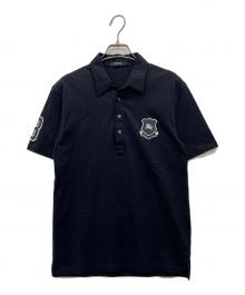 BURBERRY BLACK LABEL（バーバリーブラックレーベル）の古着「ポロシャツ」｜ブラック