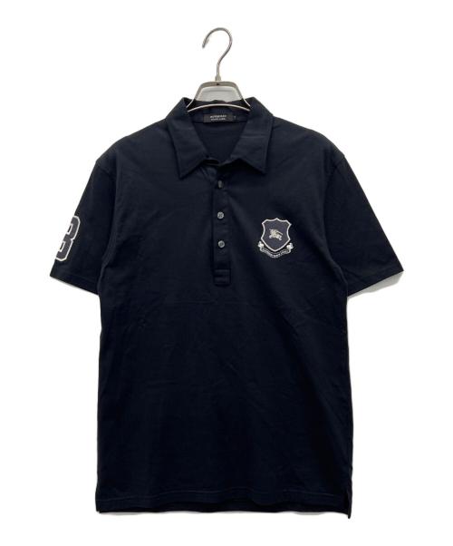 BURBERRY BLACK LABEL（バーバリーブラックレーベル）BURBERRY BLACK LABEL (バーバリーブラックレーベル) ポロシャツ ブラック サイズ:2の古着・服飾アイテム