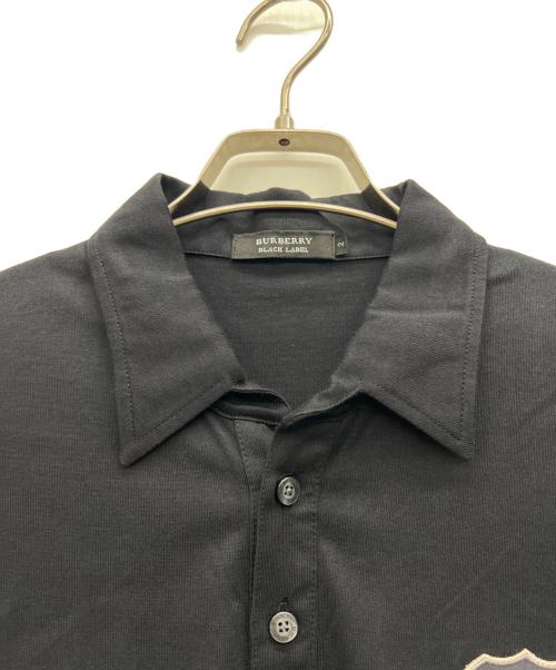 BURBERRY BLACK LABEL（バーバリーブラックレーベル）BURBERRY BLACK LABEL (バーバリーブラックレーベル) ポロシャツ ブラック サイズ:2の古着・服飾アイテム