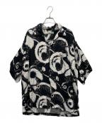 penneys HAWAIIpenneys HAWAII）の古着「アロハシャツ」｜ホワイト×ブラック