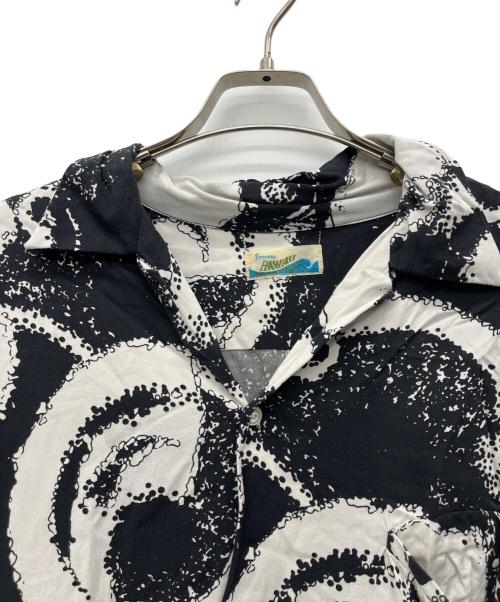 penneys HAWAII（penneys HAWAII）penneys HAWAII (penneys HAWAII) アロハシャツ ホワイト×ブラック サイズ:Lの古着・服飾アイテム