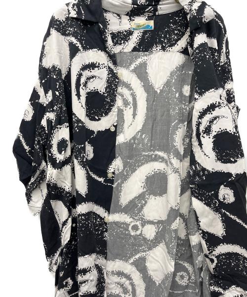 penneys HAWAII（penneys HAWAII）penneys HAWAII (penneys HAWAII) アロハシャツ ホワイト×ブラック サイズ:Lの古着・服飾アイテム